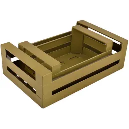 Cagette en métal coloré (Lot de 2)