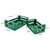Cagette en métal coloré (Lot de 2)