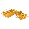 Cagette en métal coloré (Lot de 2)