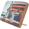 Décoration murale ou à poser en bois émaillé Surf