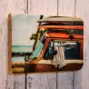 Décoration murale ou à poser en bois émaillé Surf