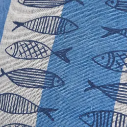 Coussin en coton Sea 45 x 45 cm