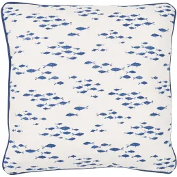 Coussin en coton Sea 45 x 45 cm