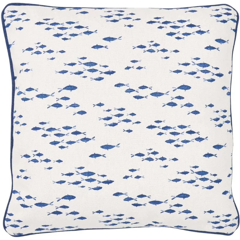 Coussin en coton Sea 45 x 45 cm