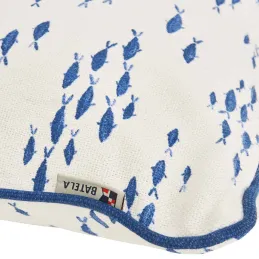 Coussin en coton Sea 45 x 45 cm