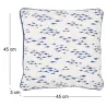 Coussin en coton Sea 45 x 45 cm