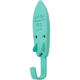 Patère Planche de surf turquoise