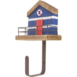 Patère en bois et métal Sea