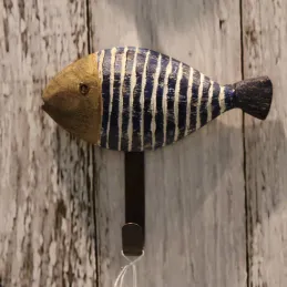 Patères en bois et métal Poissons (Lot de 3)