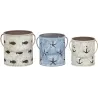 Bougeoirs en étain 10.5 cm (Lot de 3)