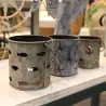 Bougeoirs en étain 10.5 cm (Lot de 3)