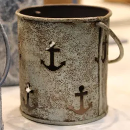 Bougeoirs en étain 10.5 cm (Lot de 3)