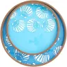 Plateaux en bois émaillé Coquillages (Lot de 2)