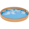Plateaux en bois émaillé Coquillages (Lot de 2)