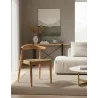 Fauteuil en teck naturel et jute
