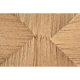 Fauteuil en teck naturel et jute