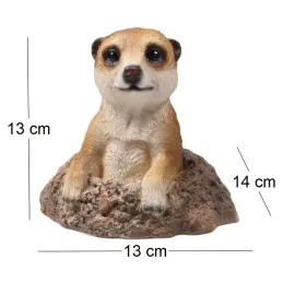 Suricate sortant de terre en résine