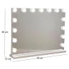 Miroir avec 15 led intégrées Kim