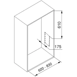 Penderie rabattable chromée pour armoire Hang