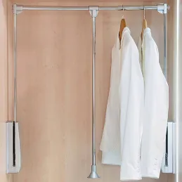 Penderie rabattable chromée pour armoire Hang