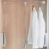 Penderie rabattable chromée pour armoire Hang