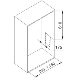 Penderie rabattable moka pour armoire Hang