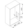 Penderie rabattable moka pour armoire Hang