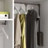 Penderie rabattable moka pour armoire Hang