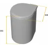 Poubelle de recyclage à fixation sur porte 13 litres