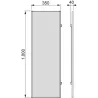 Miroir extractible pour l'intérieur de l'armoire