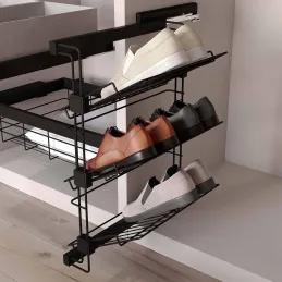Porte-chaussures latéral coulissant pour placards et dressing Hack