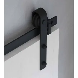 Kit de quincaillerie pour porte coulissante suspendue en bois Barn