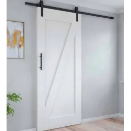Kit de quincaillerie pour porte coulissante suspendue en bois Barn