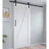 Kit de quincaillerie pour porte coulissante suspendue en bois Barn