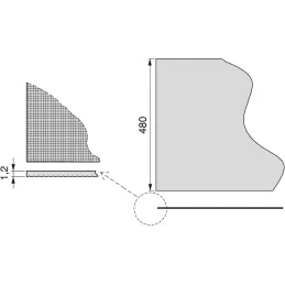 Tapis antidérapant pour tiroirs effet textile