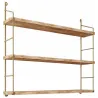 Etagère murale en bois et métal Duvar