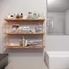 Etagère murale en bois et métal Duvar
