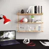 Etagère murale en bois et métal Duvar