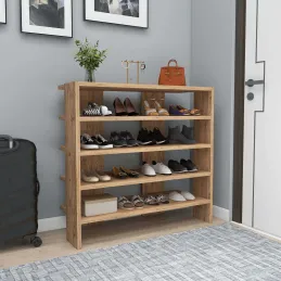 Etagère à chaussures en aggloméré Sargel