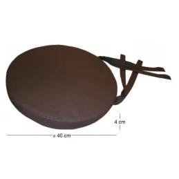 Galette de chaise ronde en coton 40 cm
