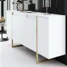 Buffet en aggloméré pieds en métal Luxe