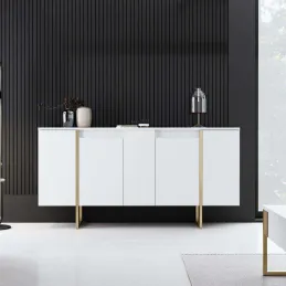 Buffet en aggloméré pieds en métal Luxe