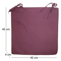 Galette de chaise en coton 40 cm