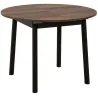 Table repas ronde en aggloméré avec allonge Oliver