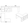 Bureau d'angle en aggloméré Clic