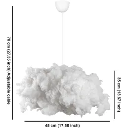 Suspension nuage en coton