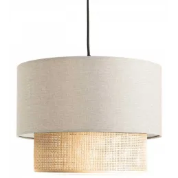 Suspension en tissu effet lin Nature