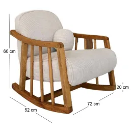 Fauteuil à bascule pour enfant Kleamini
