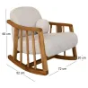 Fauteuil à bascule pour enfant Kleamini