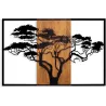 Décoration murale en bois et métal Acacia Tree